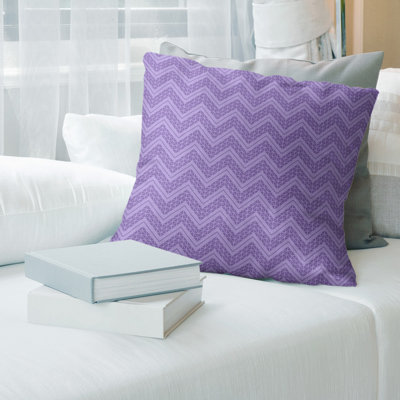Jaya Classic Basketweave Stripes Hyatt Velvet Round Throw Pillow Brayden